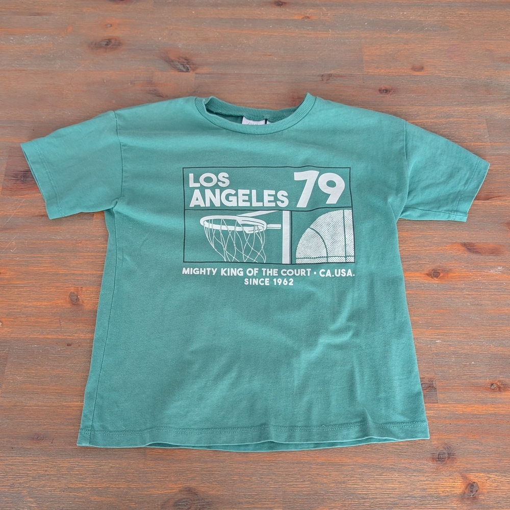 Zara Green Los Angeles Basketball Kids Tee